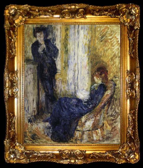 framed  Pierre Renoir By the Fireside, ta009-2